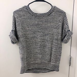 JCrew striped shrug short sleeve sweater, XS